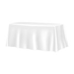 Catering Table Overlay 265X146CM Plain White