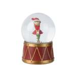 Polyresin Waterball With Elf 10X10X14CM - Red