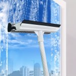1PC 2 In 1 Glass Wiper For Scraping And Washing Double-sided Window Glass Floor Cleaning Scraper Brush Window Squeegee Water Squ
