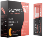 Saltwtr Summer Peach - Sugar-free Electrolytes Gut Support Hydration - 20 Pack