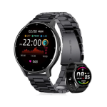 Toxiya Smart Watch For Men Magnetic Stainless Steel Band - Black