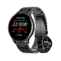 Toxiya Smart Watch For Men Magnetic Stainless Steel Band - Black