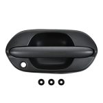 Trq Front Right Exterior Door Handle Black Passenger Side Compatible With 1999-2004 Honda Odyssey