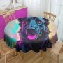 Neon Splash By Nathan Pieterse Round Tablecloth