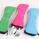 Leak-proof & Rust-resistant Cutlery Organizer - Portable Utensil Pouch With Zipper For Camping Picnics School Office And Home St