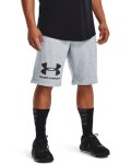 Men's Ua Rival Fleece Graphic Shorts - Mod Gray Light Heather XL