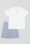 PoP Candy Golf Shirt & Short Set - Blue & White