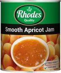 Rhodes Jam Smooth Apricot 3.75 Kg
