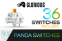 Glorious Panda Mechanical Keyboard Switches - Lubed