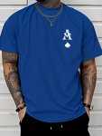 A Print Men's Creative Top Casual Short Sleeve Crew Neck T-Shirt Men's Clothing For Summer Outdoor