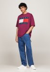 Tommy Hilfiger Tjm Ovz Big Flag Tee Ext - Valley Grape