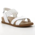 Rosalino Leather Sandal - White - 8