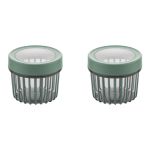 Cannister Storage Box 500ML Round Linea - 2 Piece