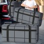 Extra-large Car Trunk Organizer With Zipper - Durable Sustainable Storage Bag For Snacks Beverages & More