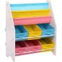 Children's Small Bookcase Toy Shelf With Storage Boxes