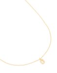Goldair Gold Plated Cubic Zirconia Letter U Necklace