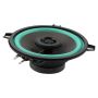 5 Inch 100W Car Tweeter Loud Speaker For Vehicle Audio System Black Green