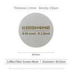 Coffee Accessories Puck Screen Reusable Heat Resistant 49.5MM 1.0MM