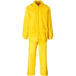 Weather Polyester pvc Rainsuit Yellow