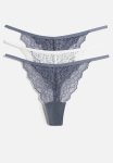 3-PACK Lace Tanga Thong Briefs - Blue
