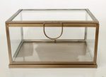 Glass Box – Gold Finish – 22.5X43X31CM