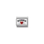 14M14U Nonna With Heart Enamel Link