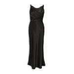 Black Twisted Satin Dress