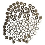 Snap Eye Fasteners Silver 4MM