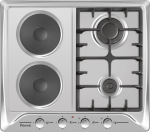 Ferre 60CM 2 Gas 2 Electric Burner Built In Hobs Stainless Steel B-622.CS