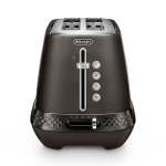 De'Longhi Delonghi Diadema Long Slot 2 Slice Toaster Black Metal CTV3003.BK