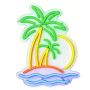 Coconut Tree Neon Sign For Wall Decor Dimmable Beach Palm Tree Neon Light