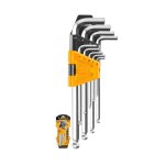 Ingco Allen Key Hex Ball Point 1.5-10MM Long 9 Piece