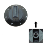 Universal Oven Black Control Knob