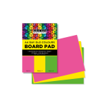 A4 Board Pad 20 Sheet Dayglo Assorted