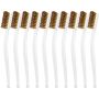 10 Pcs MINI Brass Brush Set For 3D Printer Nozzle Cleaning Rust And Slag