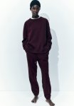 Cotton-blend Sweatpants - Red