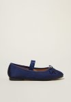 Cotton On Olivia Ballet Flat - Navy Satin