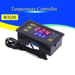 W3230 12V 24V AC110-220V Probe Line 20A Digital Temperature Control LED Display Thermostat With Heat cooling Control Instrument