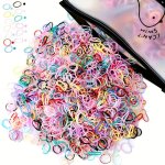 About 1500PCS Baby Girls Multi-color MINI Disposable Hair Band Hair Tie Headwear Elastic Hair Accessories Set For Girls