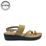Megan Tan Honey Wedge Black 1643 - 9