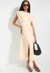 Superbalist Minimal Power Shoulder Midi Dress - Neutral