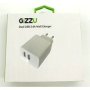 GIZZU Wall Charger Dual USB Port 3.4A - White