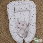 Baby Safe Nest Safe Sleeping Pod Simple Beige And Brown Monochrome Safari Ellie