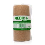 Medic Cohesive Bandage 100MM X4.5M Stretch Beige