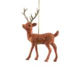 Plastic Reindeer 4.5X10X12.5CM - Looking Left - Bronze