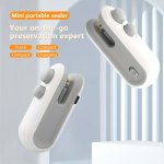 2-IN-1 Rechargeable MINI Snacks Bag Sealer USB Powered Heat Seal & Cut Fresh Food Storage Bags Compact Plastic Material Office S