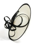 Black & White Ribbon Hat Fascinator