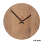 Quinn Wall Clock In Oak - 300MM Dia / Cotton White / Bold / Red Second Hand