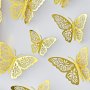 12PCS 3D Butterfly Stickers - Easy Peel & Stick Removable Decals For Birthdays Weddings Cake Toppers & Outdoor Festivities Butterfly Cake Decorations Butterfly Birthday Party Supplies