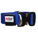 War Dog Large Blue Echo Rigid Tactical Dog Collar Waggs Pet Shop